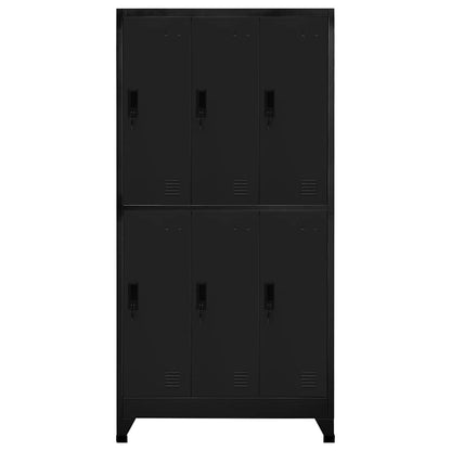 vidaXL Locker Cabinet | Black | Steel | Large | Locker Cabinet | Rectangular 2