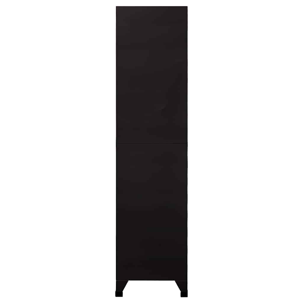 vidaXL Locker Cabinet | Black | Steel | Large | Locker Cabinet | Rectangular 3