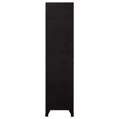 vidaXL Locker Cabinet | Black | Steel | Large | Locker Cabinet | Rectangular 3
