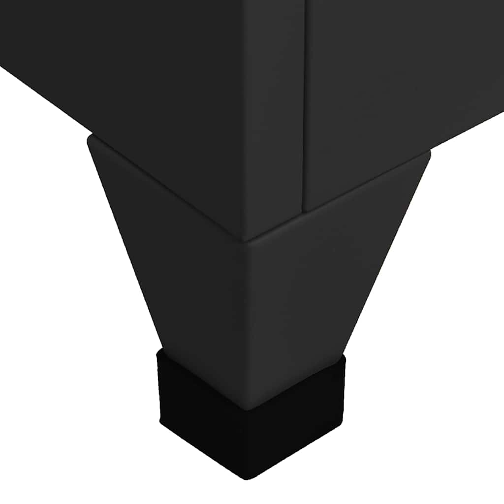 vidaXL Locker Cabinet | Black | Steel | Large | Locker Cabinet | Rectangular 6