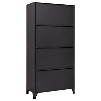 vidaXL Locker Cabinet | Anthracite and Red | Steel | Standard | Locker Cabinet 4
