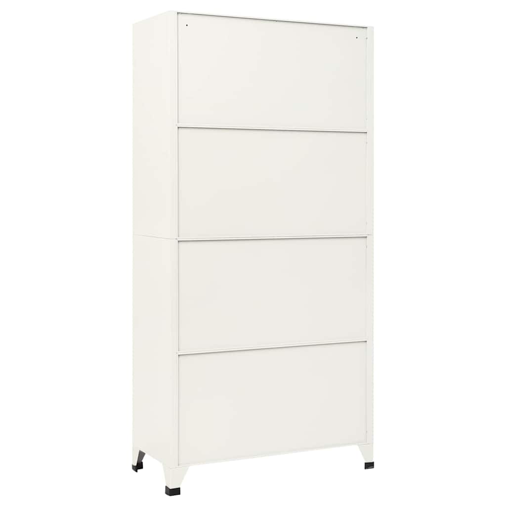 vidaXL Locker Cabinet Grey and Blue 90x40x180 cm Steel 5