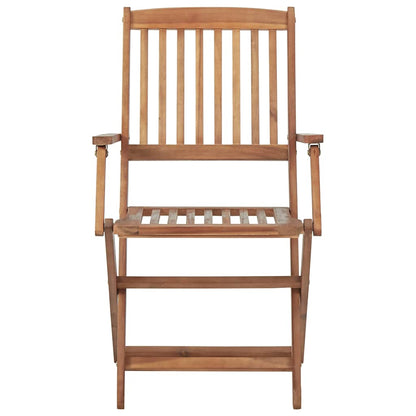 vidaXL 5 Piece Garden Dining Set Solid Acacia Wood 6