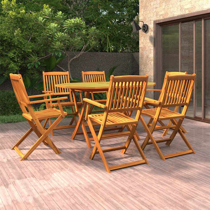 vidaXL 5 Piece Garden Dining Set Solid Acacia Wood