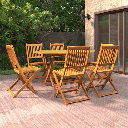 vidaXL 5 Piece Garden Dining Set Solid Acacia Wood