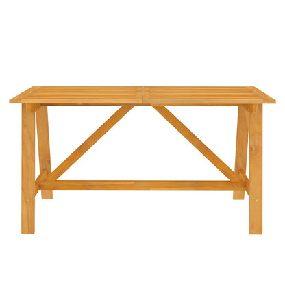 vidaXL 5 Piece Garden Dining Set Solid Acacia Wood 4