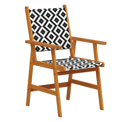 vidaXL 5 Piece Garden Dining Set Solid Acacia Wood 5