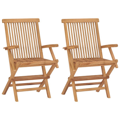 vidaXL 3 Piece Garden Dining Set Solid Wood Teak 3
