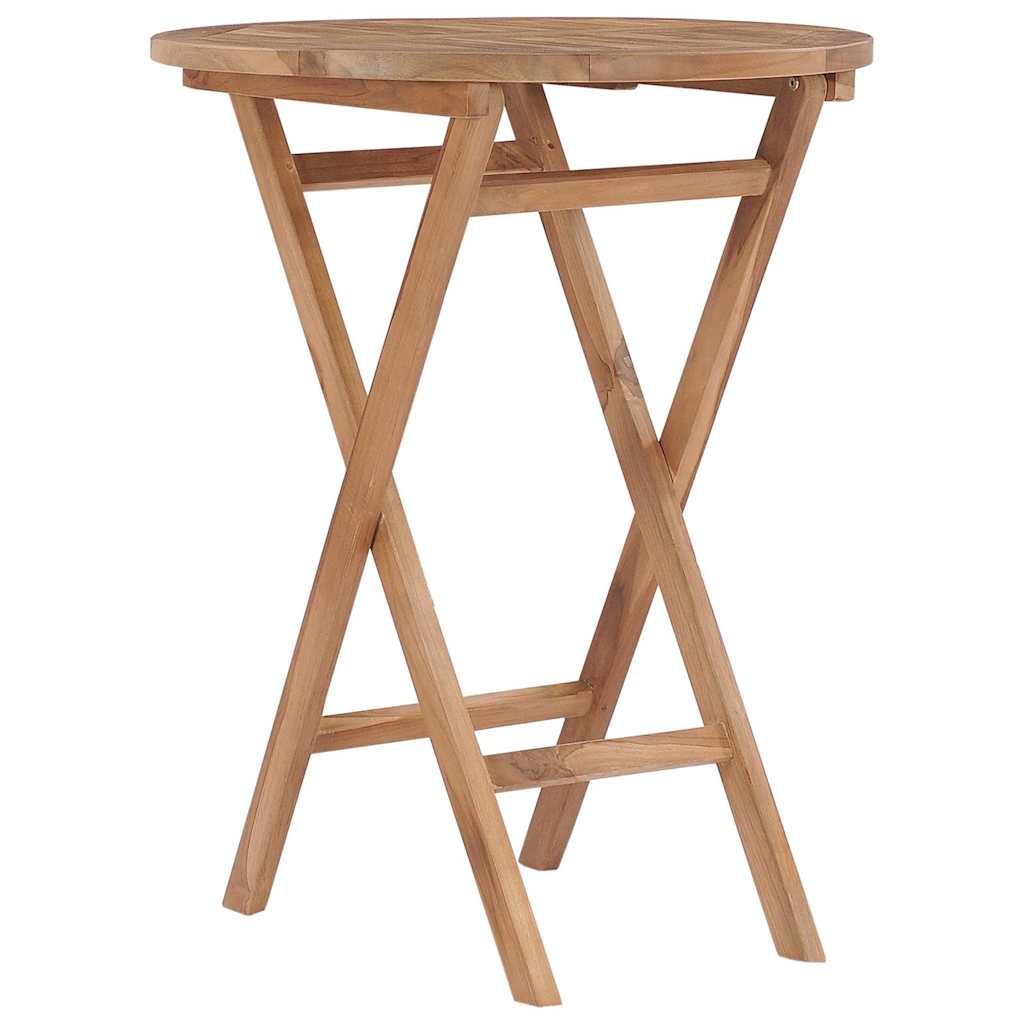 vidaXL 3 Piece Garden Dining Set Solid Wood Teak 5
