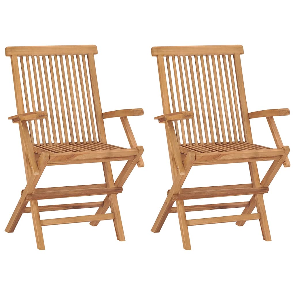 vidaXL 3 Piece Garden Dining Set Solid Wood Teak 3