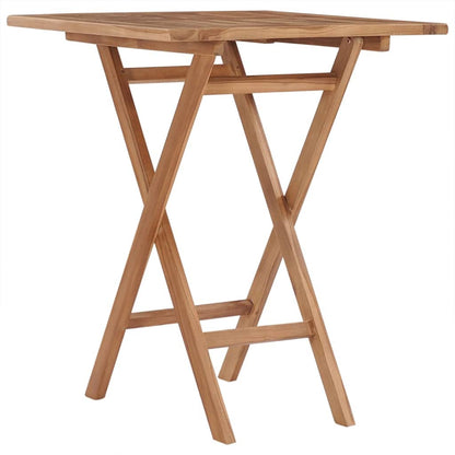 vidaXL 3 Piece Garden Dining Set Solid Wood Teak 5