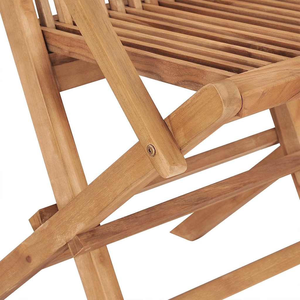 vidaXL 3 Piece Garden Dining Set Solid Wood Teak 6