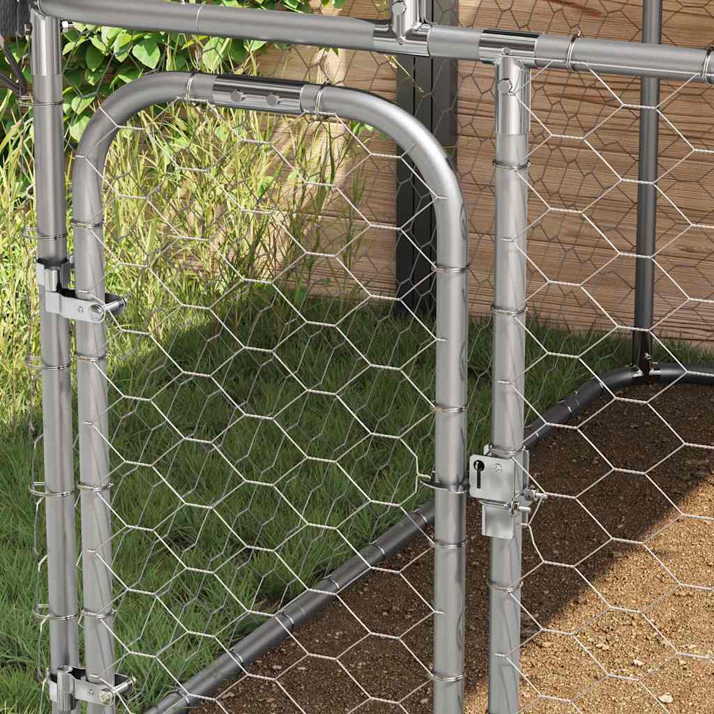 Outdoor Dog Kennel with Roof 300 cm
