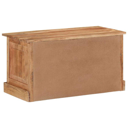vidaXL Shoe Storage Bench | Natural wood | Solid acacia wood | 85 x 40 x 45 cm 3