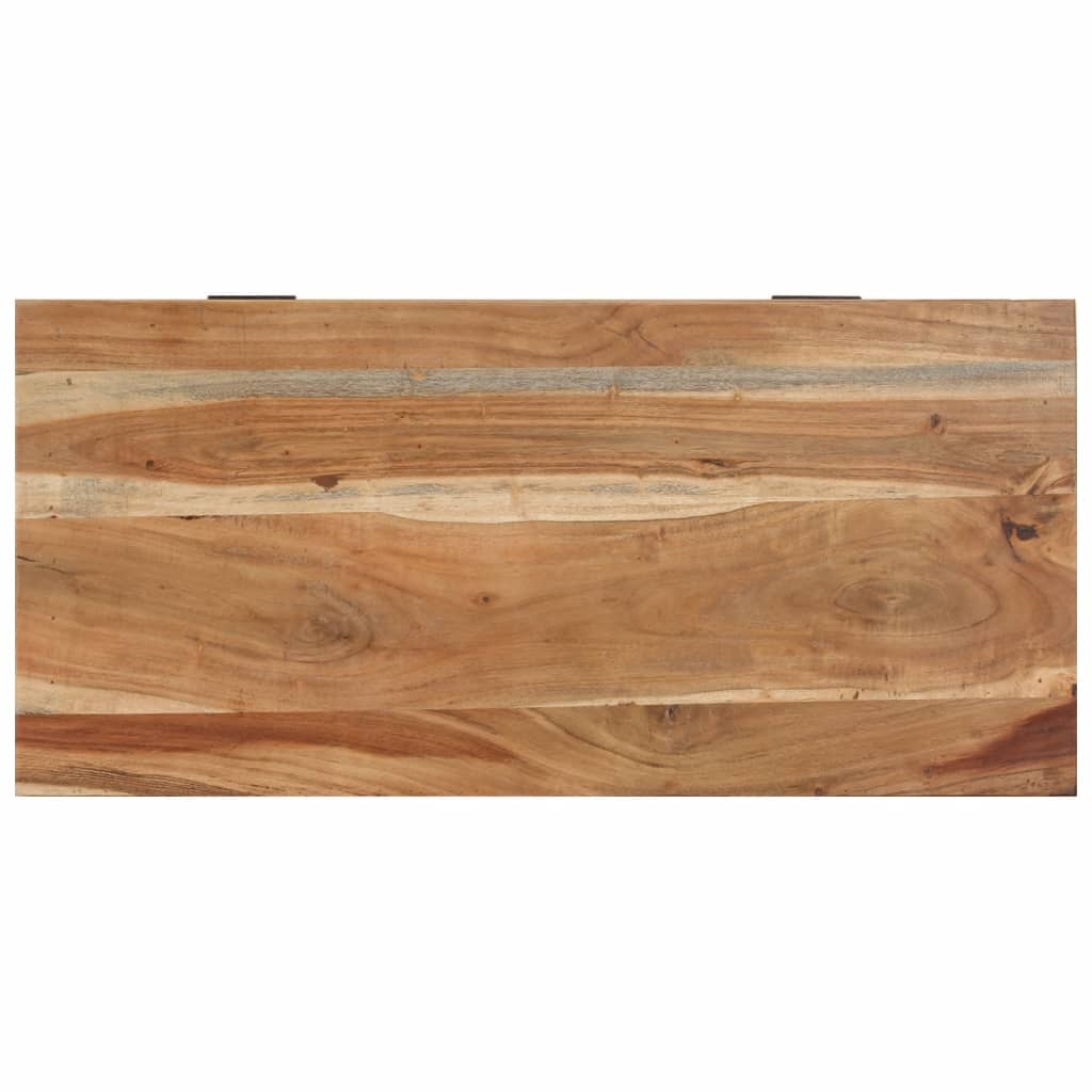 vidaXL Shoe Storage Bench | Natural wood | Solid acacia wood | 85 x 40 x 45 cm 6