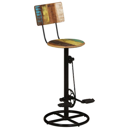 vidaXL Bar Stools 2 pcs Solid Wood Reclaimed 4