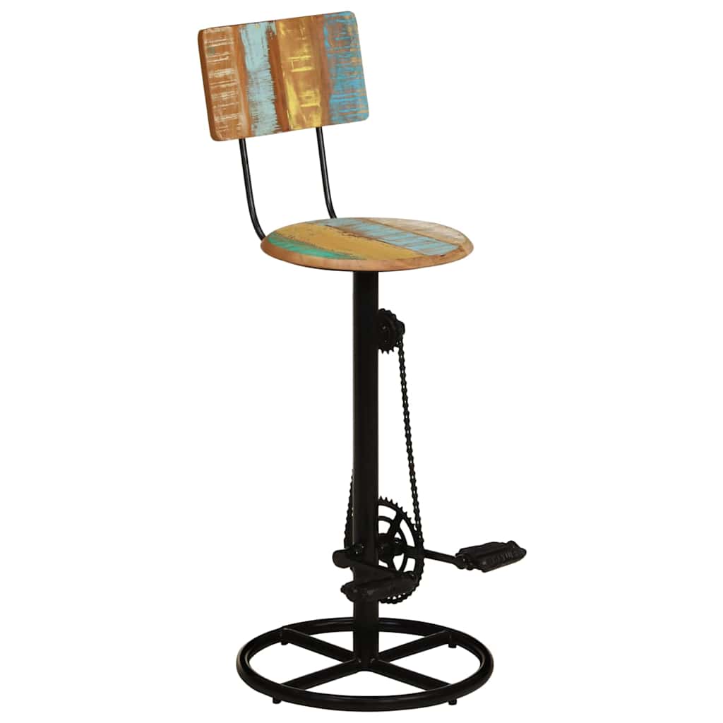 vidaXL Bar Stools 2 pcs Solid Wood Reclaimed 6