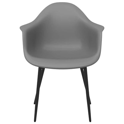 vidaXL Dining Chairs 6 pcs Grey PP 4