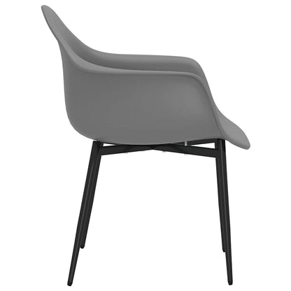 vidaXL Dining Chairs 6 pcs Grey PP 5