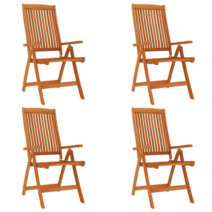 vidaXL Folding Chairs 4 pcs Solid Wood Eucalyptus 2