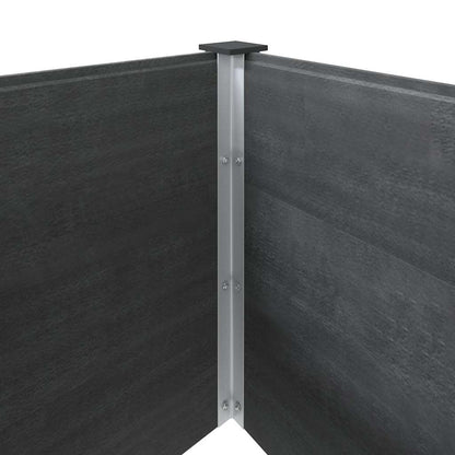 vidaXL Garden Raised Bed | Grey | Wood plastic composite (WPC), Steel 6