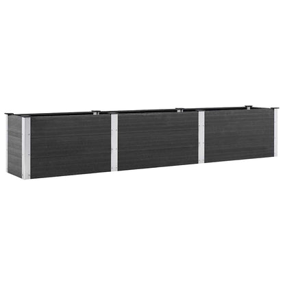 vidaXL Garden Raised Bed 300x50x54 cm WPC Grey 2