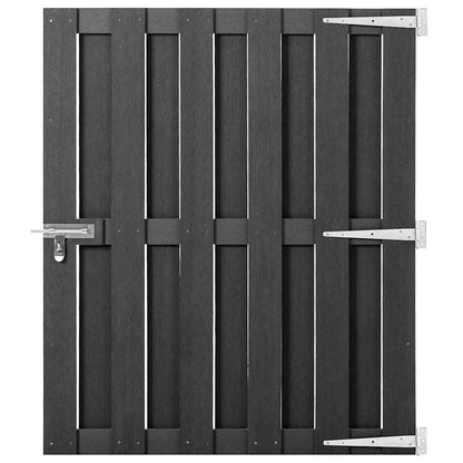 Garden Gate WPC and Aluminium Grey 100 x 112 cm