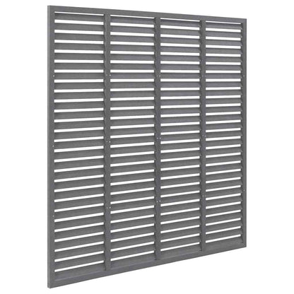 vidaXL Louver Fence WPC 180x180 cm Grey 2
