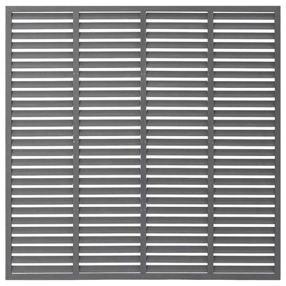 vidaXL Louver Fence WPC 180x180 cm Grey 3