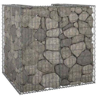 Gabion Wall for Garbage Bins Galvanised Steel 110 x 100 x 110 cm