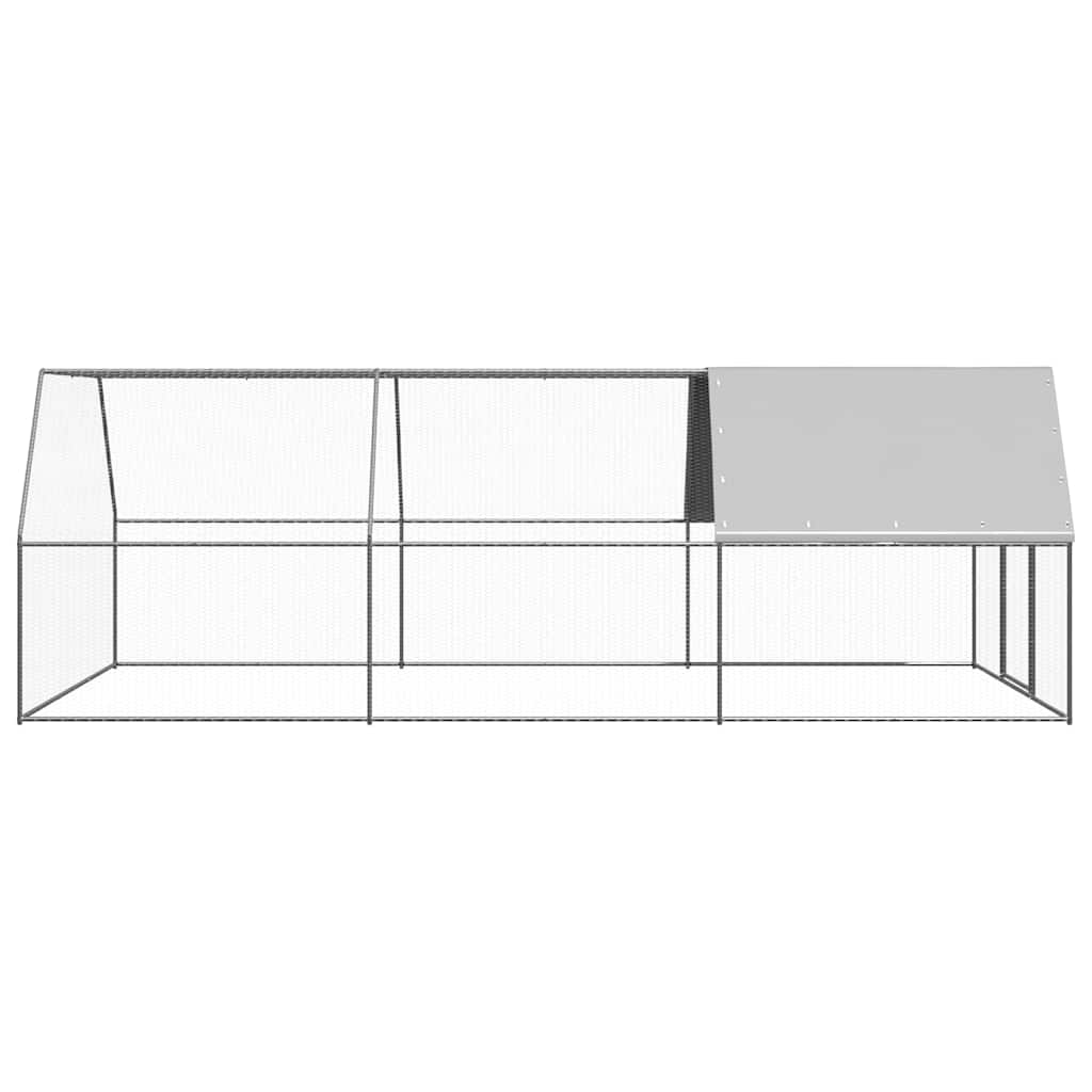 vidaXL Outdoor Chicken Cage 3x6x2 m Galvanised Steel 3