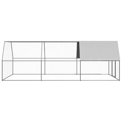 vidaXL Outdoor Chicken Cage 3x6x2 m Galvanised Steel 3