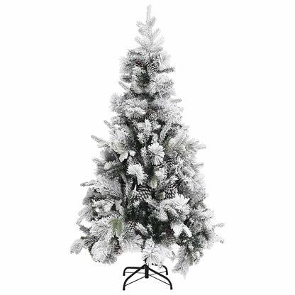 vidaXL Christmas Tree | Green and white | PVC and PE | Large |  Collapsible 2
