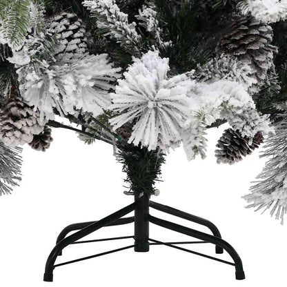 vidaXL Christmas Tree | Green and white | PVC and PE | Large |  Collapsible 4
