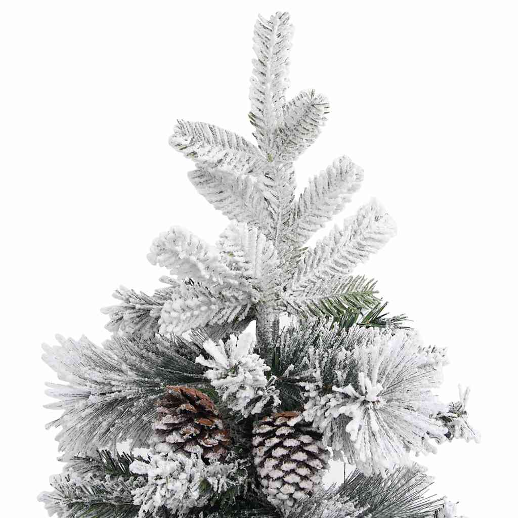 vidaXL Christmas Tree | Green and white | PVC and PE | Large |  Collapsible 5