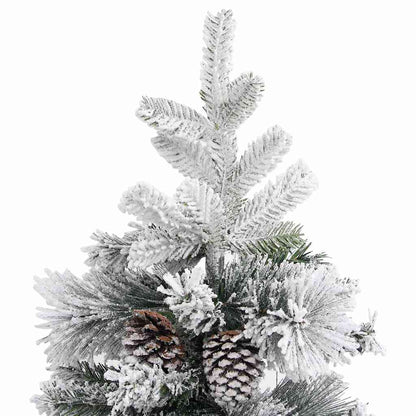 vidaXL Christmas Tree | Green and white | PVC and PE | Large |  Collapsible 5