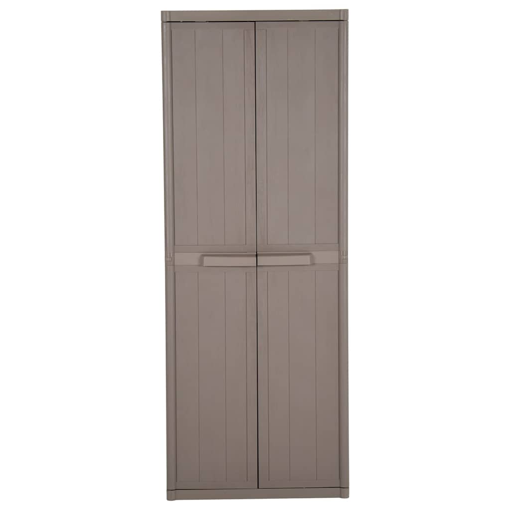 vidaXL Garden Cabinet | Brown | 100% Polypropylene | 65 x 45 x 172 cm 2