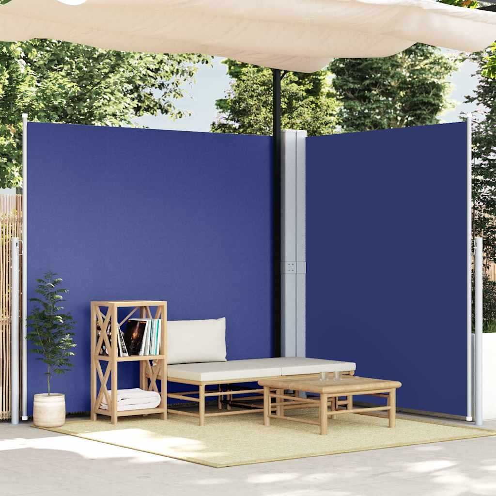 Retractable Side Awning Blue 100 x 600 cm – 220 x 600 cm 220 x 600 cm