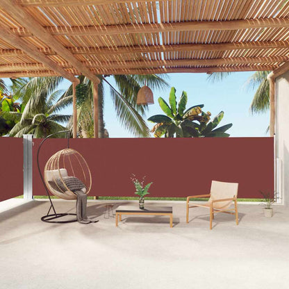 Retractable Side Awning Brown 100 x 600 cm – 200 x 1200 cm 160 x 1000 cm