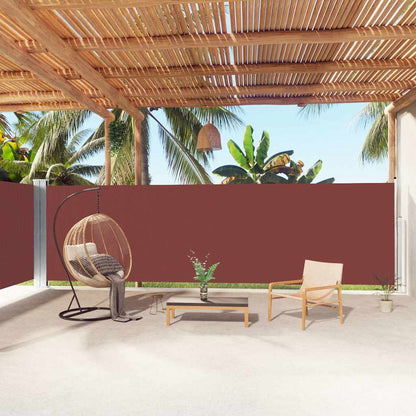 Retractable Side Awning Brown 100 x 600 cm – 200 x 1200 cm 180 x 1000 cm