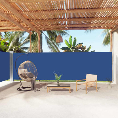 Retractable Side Awning Blue 100 x 600 cm – 220 x 600 cm 180 x 1000 cm