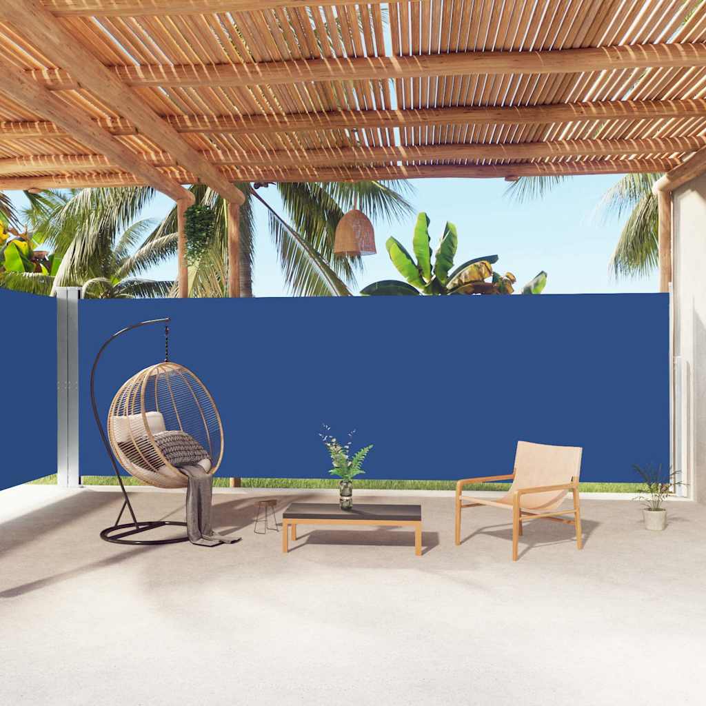 Retractable Side Awning Blue 100 x 600 cm – 220 x 600 cm 200 x 1000 cm