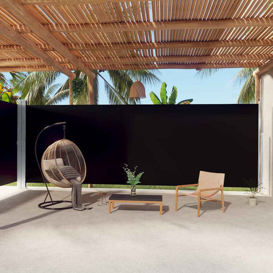 Retractable Side Awning Black 220 x 1000 cm – 220 x 1200 cm 220 x 1000 cm