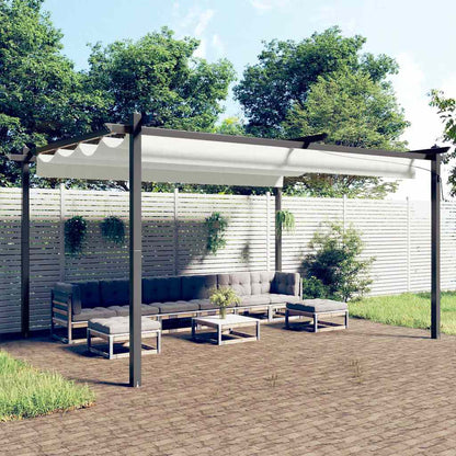 vidaXL Garden Gazebo with Retractable Roof 3x3 m