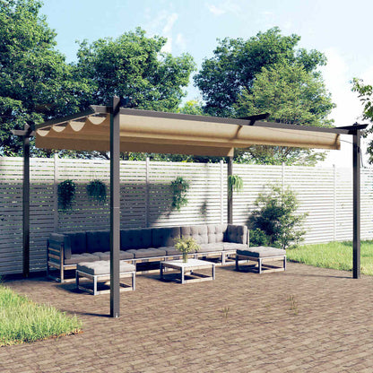 vidaXL Garden Gazebo with Retractable Roof 3x3 m