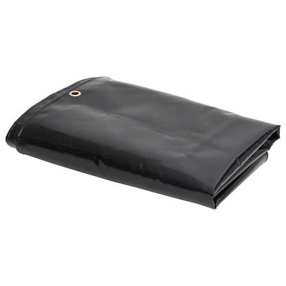 Tarpaulin 650 g/m² with Eyelets Black 1 x 2.5 m – 5 x 5 m 3.5 x 5 m