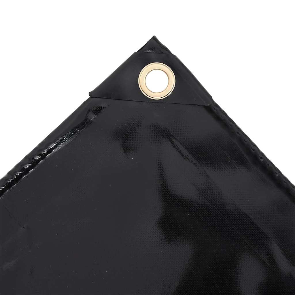 Tarpaulin 650 g/m² with Eyelets Black 5 x 6 m – 6 x 8 m 6 x 8 m