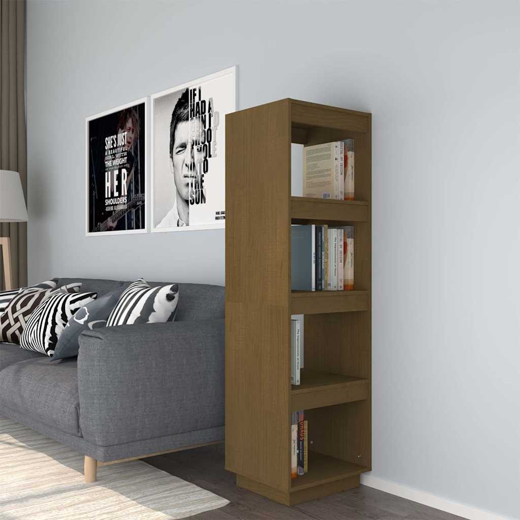 Book Cabinet 40x35x71 cm Solid Wood Pine Honey brown 135 cm
