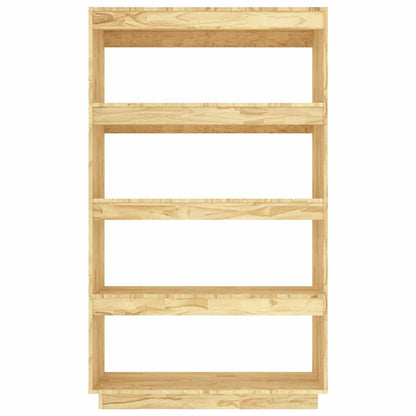 Book Cabinet 80x35x71 cm Solid Wood Pine Natural 135 cm