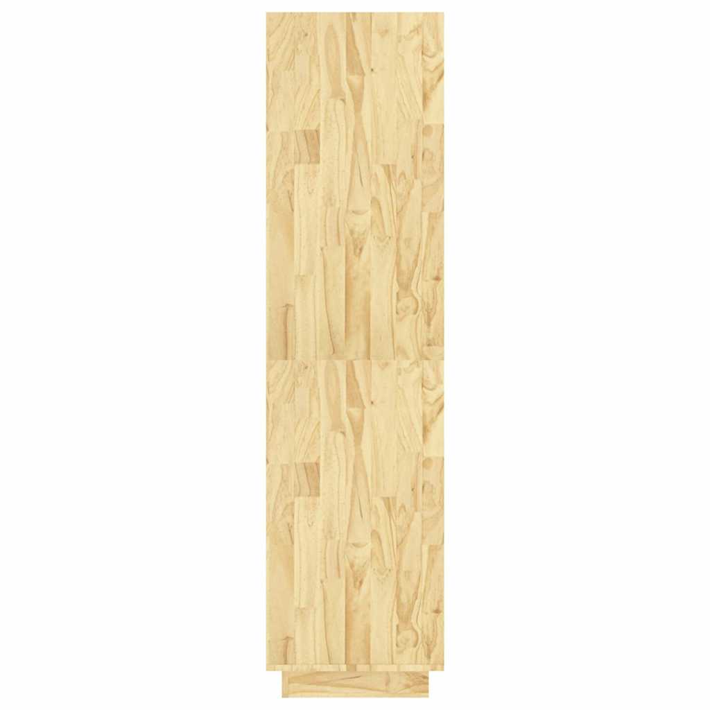Book Cabinet 80x35x71 cm Solid Wood Pine Natural 135 cm